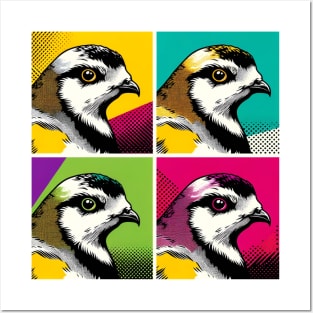 Pop Art Ptarmigan - Alpine Avian Fashion Statement Posters and Art